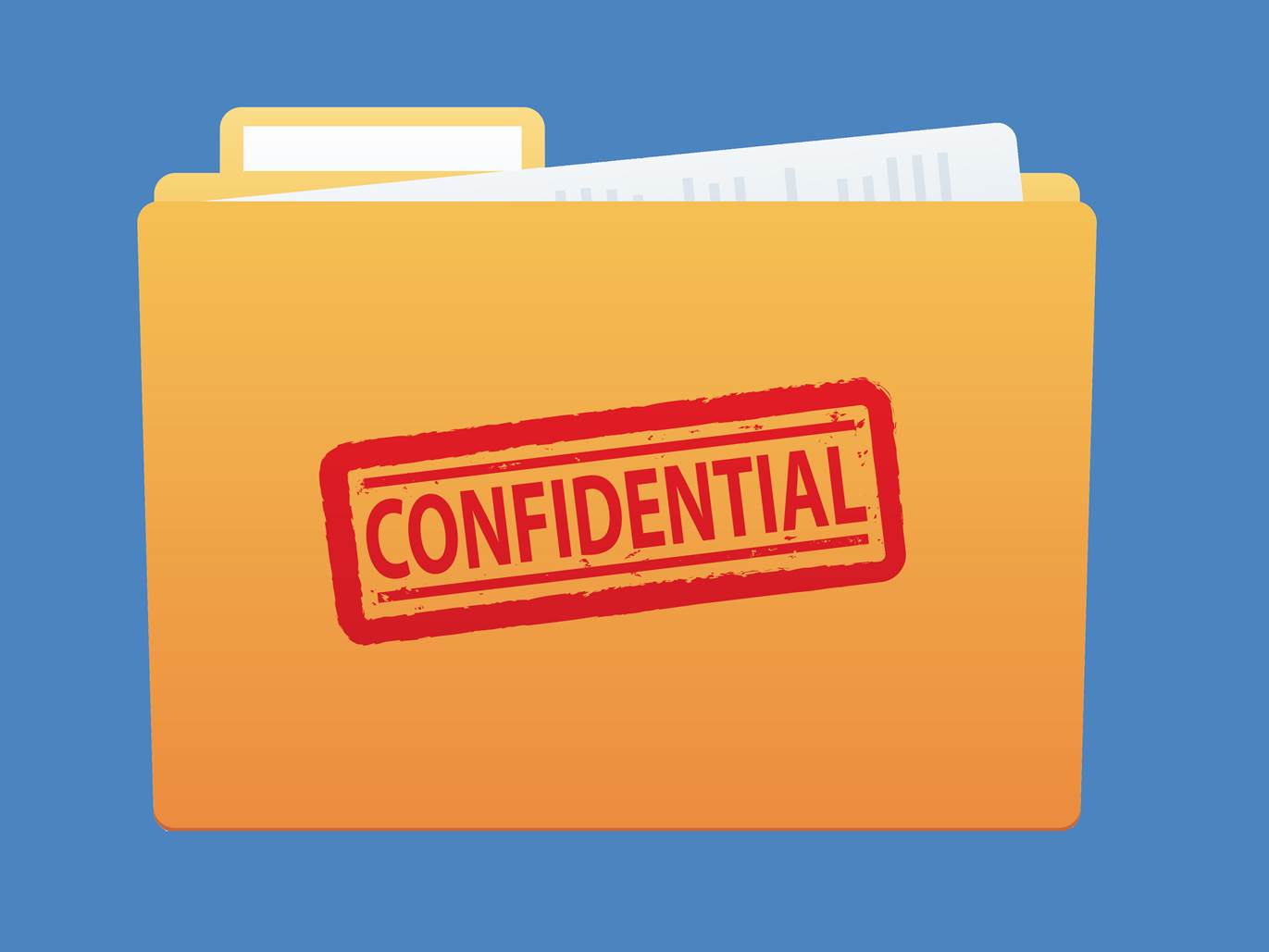Confidential case folder, representing a pre-settlement advance decision
