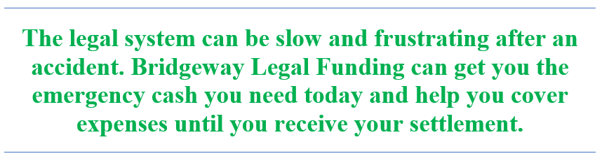 Do not accept less settlement money than you deserve simply because you cannot afford to wait. A lawsuit loan from Bridgeway buys your attorney the time they need to fight for your full deserved compensation.