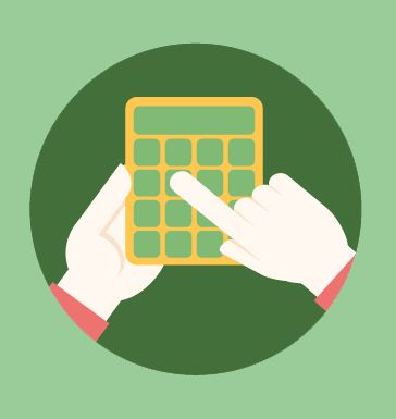 Calculator representing the cost of a pre-settlement advance