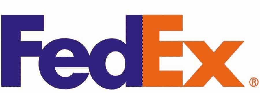 FedEx logo, one of the overnight check delivery options