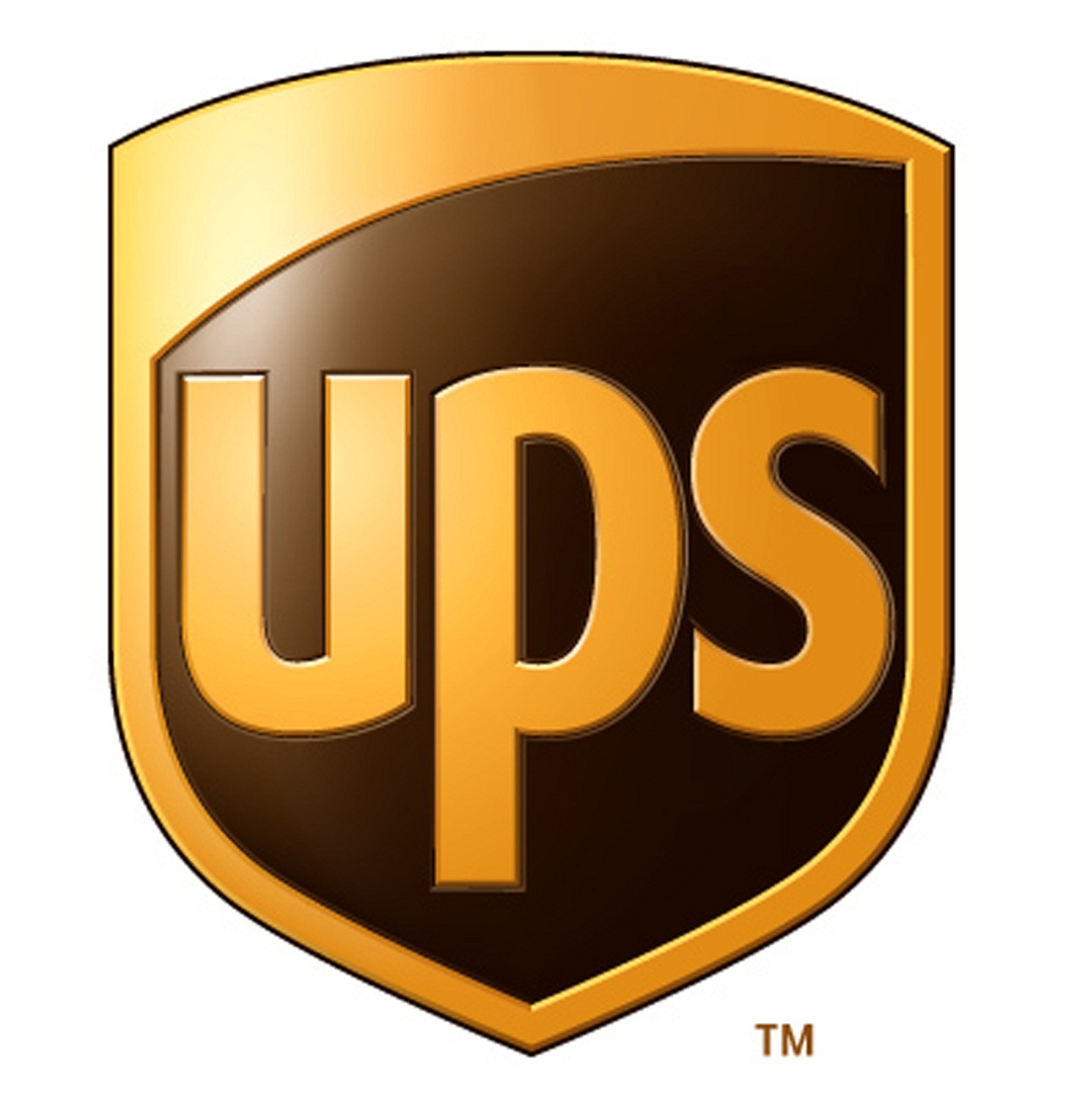 UPS logo, one of the overnight check delivery options